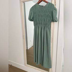 COPY - Dusty green Mango maxi dress